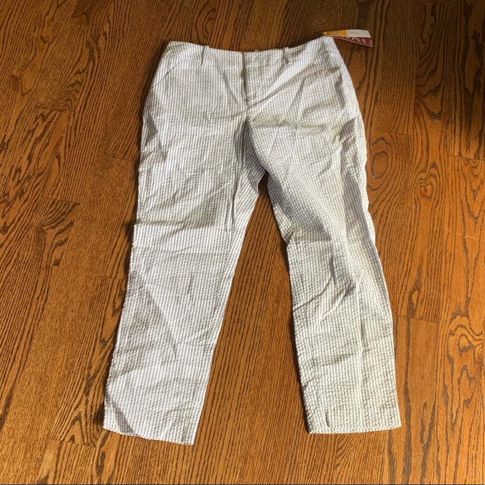 Size 8 seersucker ankle length pants